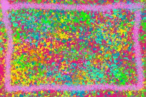 Splatter Border Stock Illustration