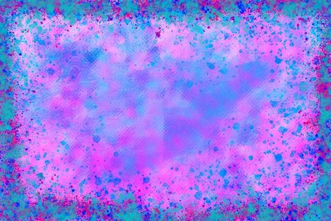 Splatter Border Stock Illustration