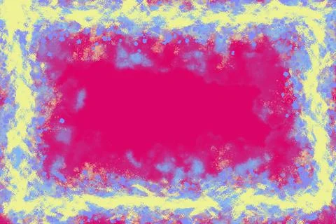 Splatter Border Illustrazione stock