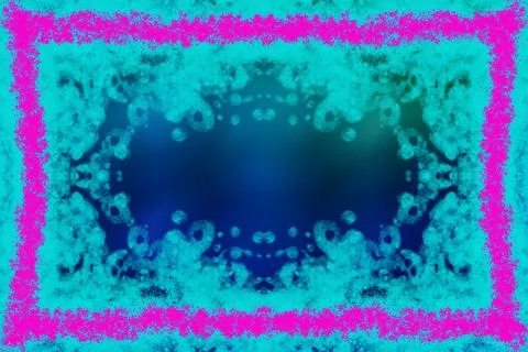 Splatter Border Stock Illustration