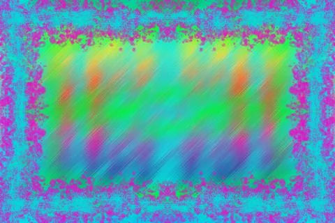 Splatter Border Stock Illustration