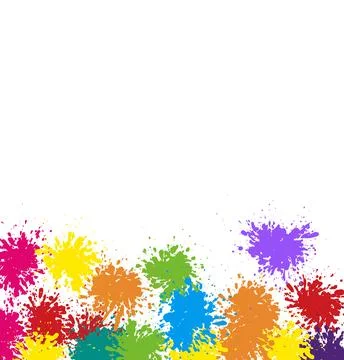 Splatter Color background illustration vector design Stock Illustration