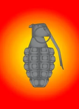 Splatter grenade Stock Illustration