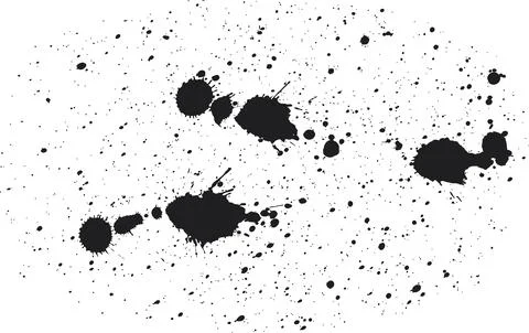 Splatter ink blot Illustrazione stock