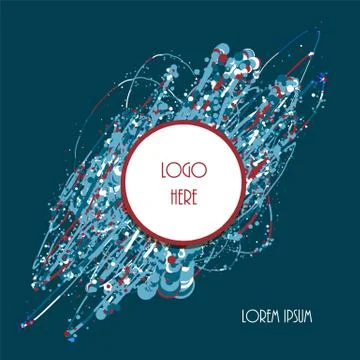 Splatter paint background Stock Illustration