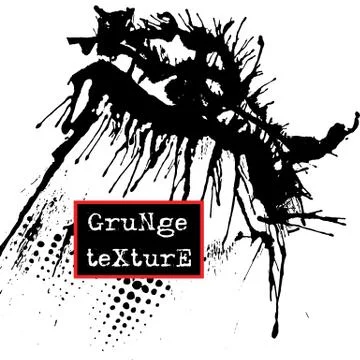 Splatter Paint Texture. Grunge background. Black Blot of Ink. Place for Text 스톡 일러스트
