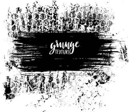 Splatter Paint Texture. Grunge background. Black Blot of Ink. Place for Text 스톡 일러스트