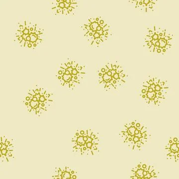 Splatter paintball game line vector seamless pattern Stock Illustration