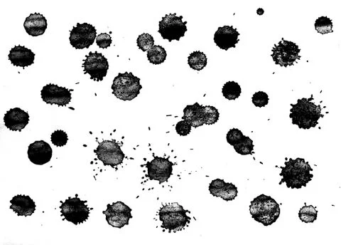 Splatter set Stock Illustration