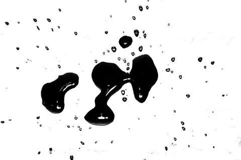 Splatter on white Stock Photos