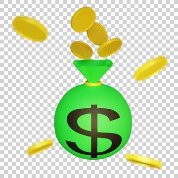 Splattered gold bag Stock Illustration