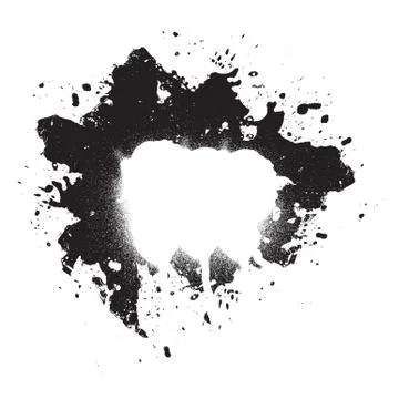 Splattered Paint Grunge Element Stock Illustration