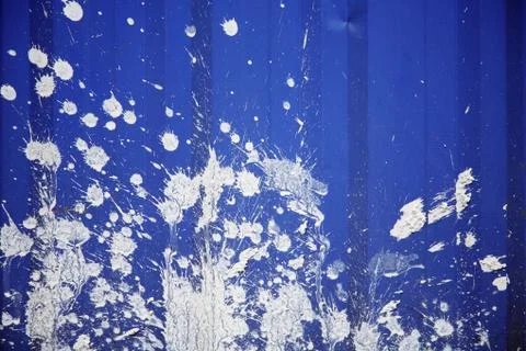 Splattered paint on shutter door Foto stock