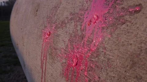 Splattered Paintballs 1 Video stock 40723726