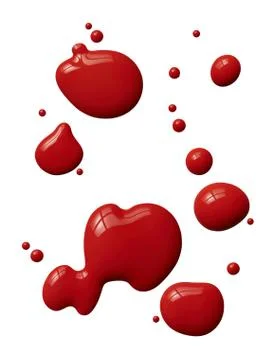 Splattered red paint Stock Illustration