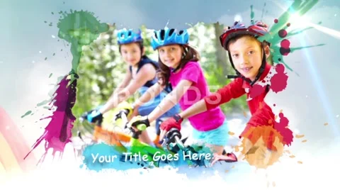 Splatters Slideshow Stock After Effects