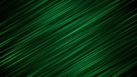 A splendid 3d rendering of inclined green rays shining in the black backgroun Stock Illustration