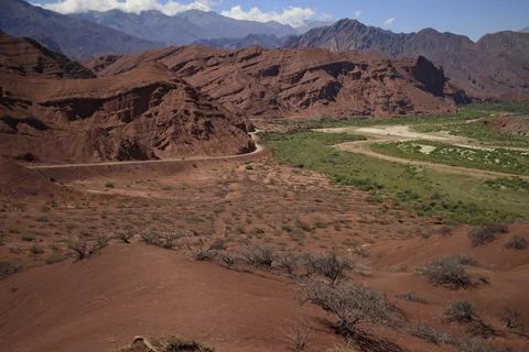 The splendid colors of the Quebrada De Las Conchas, Argentina Stock Photos