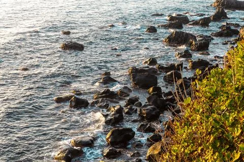 The splendid Sicilian coast Stock Photos