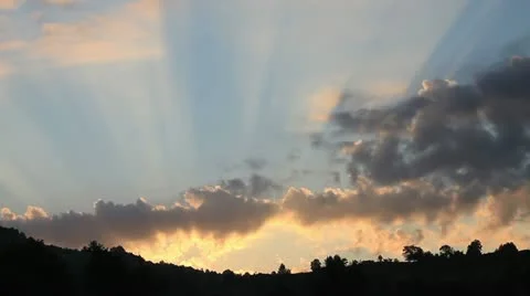 Splendid sunrise Stock Footage