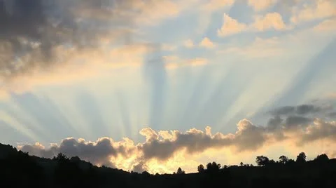 Splendid sunrise Stock Footage 22044949