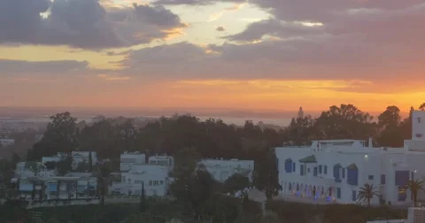 Splendid sunset in Tunisia Stock Footage 62759822