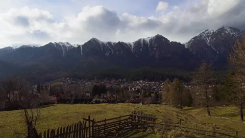 The splendor of the Mountains: Clouds, Sun &amp; Mountains Landscape Stock Footage 262733224