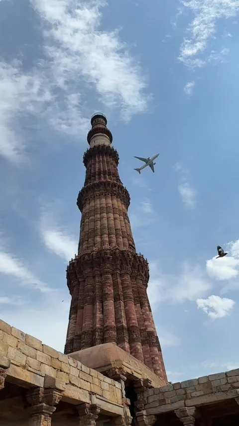 The Splendor of Qutub Minar Stock Footage 278303038