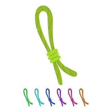 Splice rope knot vector cartoon graphic Stock Illustration