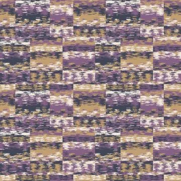 Spliced stripe geometric variegated background. Seamless pattern with woven dye Stock Illustration