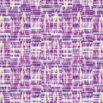 Spliced stripe geometric variegated background. Seamless pattern with woven dye Stock Illustration
