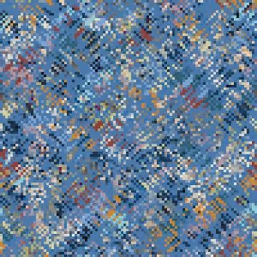 Spliced vector broken stripe texture. Variegated mottled dotted line background Stock Illustration