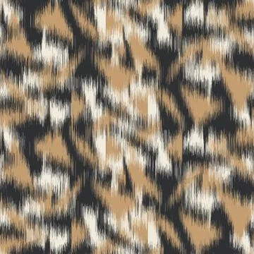 Spliced vector camouflage spots texture. Variegated animal skin background Stock Illustration