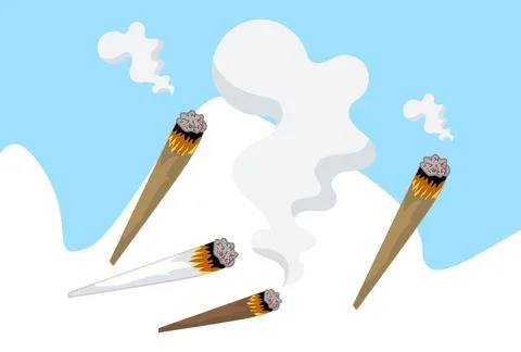 Spliff Concept Illustration Stock Illustration