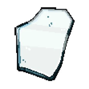 Splinter glass broken shard pixel art vector illustration Stock Illustration