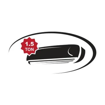 Split Air Conditioner 1.5 ton Stock Illustration
