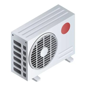 Split air conditioner icon, isometric style Ilustración de archivo