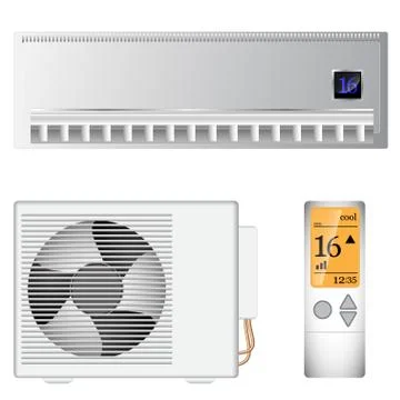 Split air conditioner Ilustración de archivo