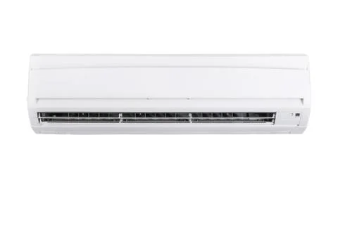 Split air conditioner isolated on white background Foto stock
