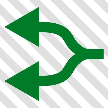 Split Arrows Left Vector Icon Illustrazione stock