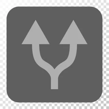 Split Arrows Up Rounded Square Button イラスト素材
