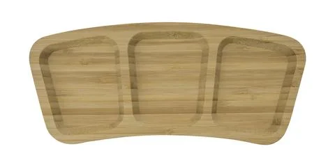 Split bamboo snack platter Stock Photos