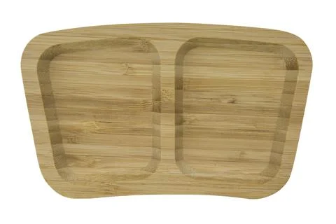 Split bamboo snack platter Stock Photos