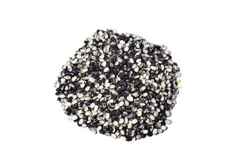 Split Black Lentil Also Know as Black Gram, Black Urad Dal, Vigna Mungo, Urad Stock Photos