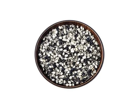 Split Black Lentil Also Know as Black Gram, Black Urad Dal, Vigna Mungo, Urad Stock Photos