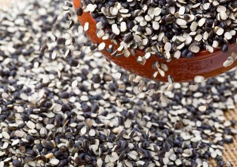 Split Black Lentil (Urad Dal) Filled in As Background Stock Photos