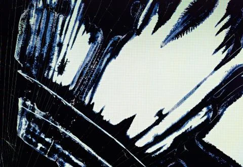 Split broken lcd screen (display) background Foto stock