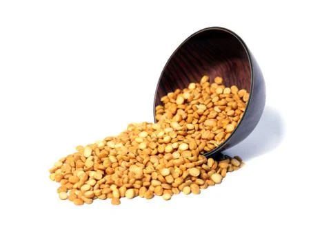 Split Chickpea Also Know as Chana Dal, Dried Chickpea Lentils or Toor Dal, He Stock Photos