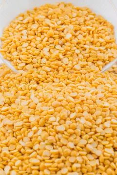 Split Chickpea Also Know as Yellow Split Peas Stock Photos