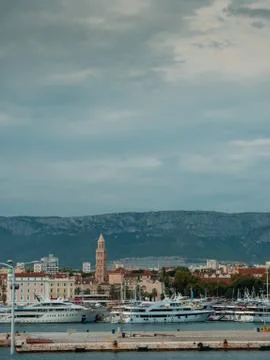 Split city from the sea Stock Photos